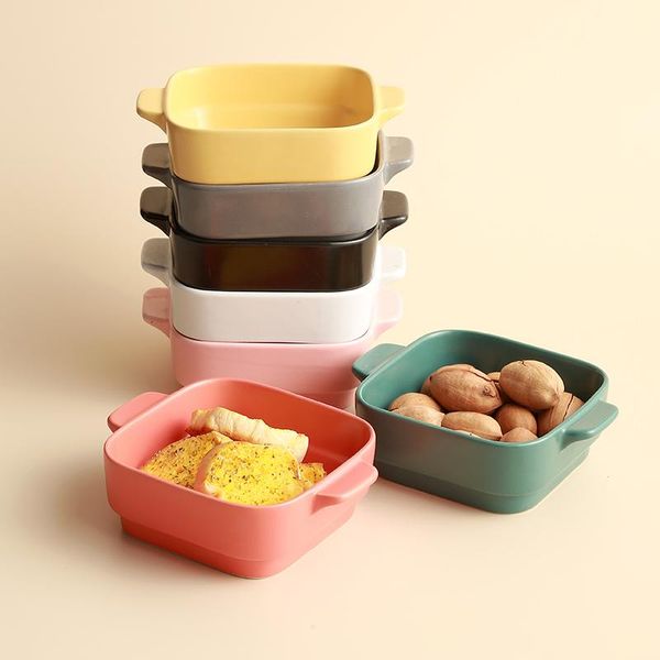 dishes & plates 230ml matte binaural square ceramic plate dinnerware oven baking salad dessert fruit nut snack home decoration
dishes & plates 230ml matte binaural square ceramic plate dinnerware oven baking salad dessert fruit nut snack home decoration