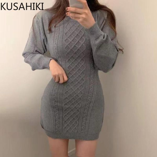casual dresses kusahiki knitted autumn winter 2021 korean twsited sweater one-step dress women long sleeve slim bodycorn vestido 6z169, Black;gray
casual dresses kusahiki knitted autumn winter 2021 korean twsited sweater one-step dress women long sleeve slim bodycorn vestido 6z169, Black;gray