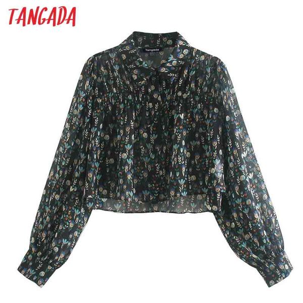 women retro flowers print crop long sleeve chic female slim shirt ce33 210416, White
women retro flowers print crop long sleeve chic female slim shirt ce33 210416, White