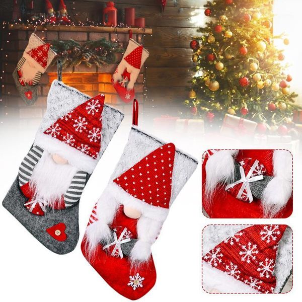 christmas decorations stockings 16 inch big xmas decoration, 3d plush faceless doll knitting stocking for holiday party
christmas decorations stockings 16 inch big xmas decoration, 3d plush faceless doll knitting stocking for holiday party