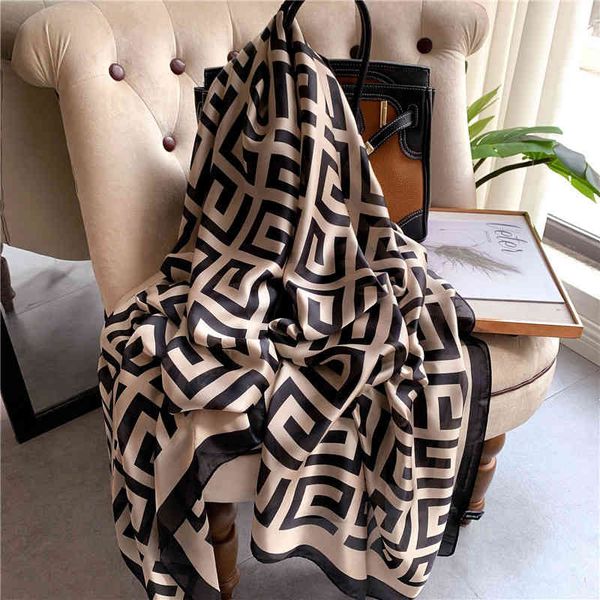 shawl scarf silk satin printing scarves soft and skin friendly women's long decorative beach towel gifts, Blue;gray
shawl scarf silk satin printing scarves soft and skin friendly women's long decorative beach towel gifts, Blue;gray