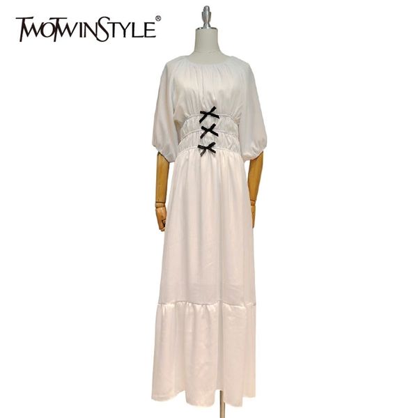 white patchwork bowknot dress for women o neck half sleeve high waist elegant dresses female fashion stylish 210520, Black;gray
white patchwork bowknot dress for women o neck half sleeve high waist elegant dresses female fashion stylish 210520, Black;gray