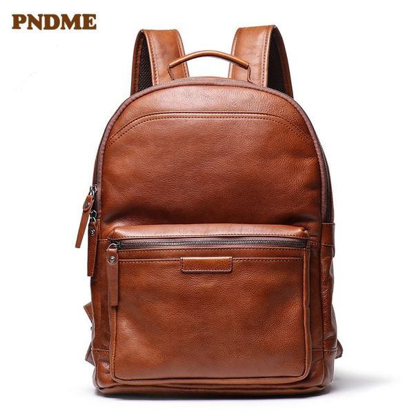 backpack pndme simple vintage high-quality leather men casual outdoor travel work natural soft cowhide 15.6-inch lapbagpack
backpack pndme simple vintage high-quality leather men casual outdoor travel work natural soft cowhide 15.6-inch lapbagpack