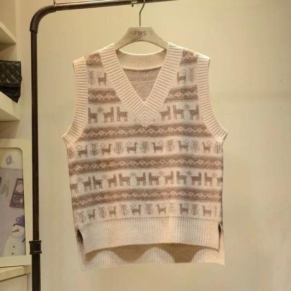 women's sweaters loose v-neck knitted vest women's outer wear sweater sleeveless fashion casual cotton wa82, White;black
women's sweaters loose v-neck knitted vest women's outer wear sweater sleeveless fashion casual cotton wa82, White;black