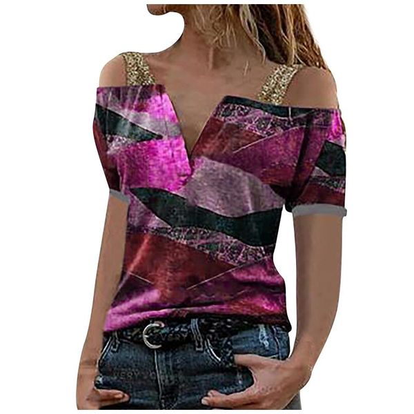 women's t-shirt off the shoulder t shirt tee casual loose v-neck short sleeve tshirt ladies t-shirts camisetas verano, White
women's t-shirt off the shoulder t shirt tee casual loose v-neck short sleeve tshirt ladies t-shirts camisetas verano, White