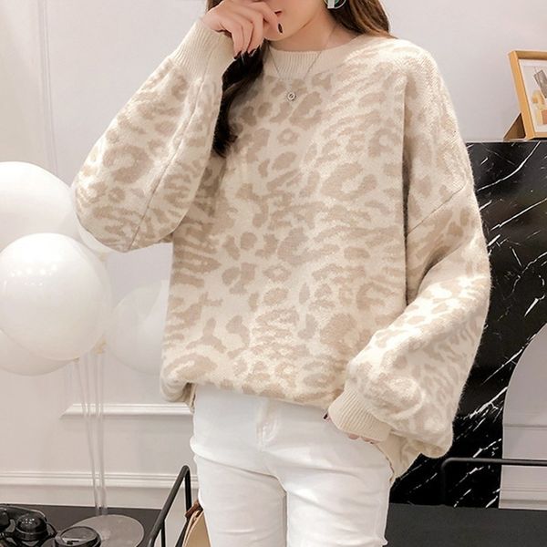 Women's Sweaters SONDR Korean Clothing Leopard Female Sweater For Women Oversize Lantern Sleeve Pullover Jumper Autumn Fashion KZ6J, White;black
Women's Sweaters SONDR Korean Clothing Leopard Female Sweater For Women Oversize Lantern Sleeve Pullover Jumper Autumn Fashion KZ6J, White;black