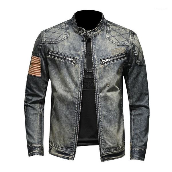 retro plus size denim jacket street european and american style man motorcycle zipper male men's jackets, Black;brown
retro plus size denim jacket street european and american style man motorcycle zipper male men's jackets, Black;brown