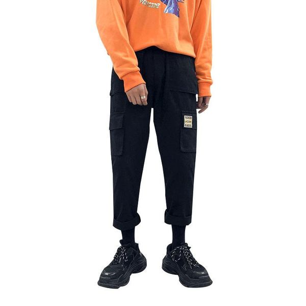 men joggers hip hop harem streetwear pants ribbons letter embroidery casual trousers pink cargo men's, Black
men joggers hip hop harem streetwear pants ribbons letter embroidery casual trousers pink cargo men's, Black