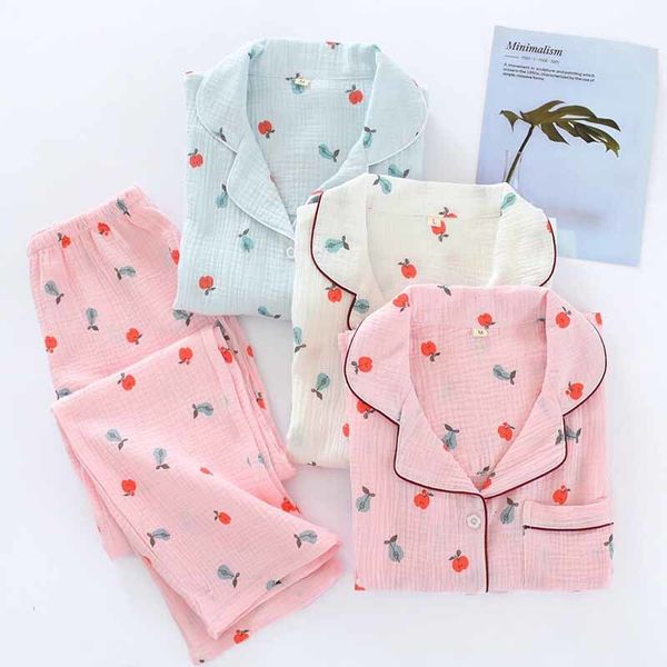 women's sleepwear spring autumn new 100% gauze cotton lady pajamas set women comfort long sleeve+pants femme loose homewear casual, Black;red
women's sleepwear spring autumn new 100% gauze cotton lady pajamas set women comfort long sleeve+pants femme loose homewear casual, Black;red