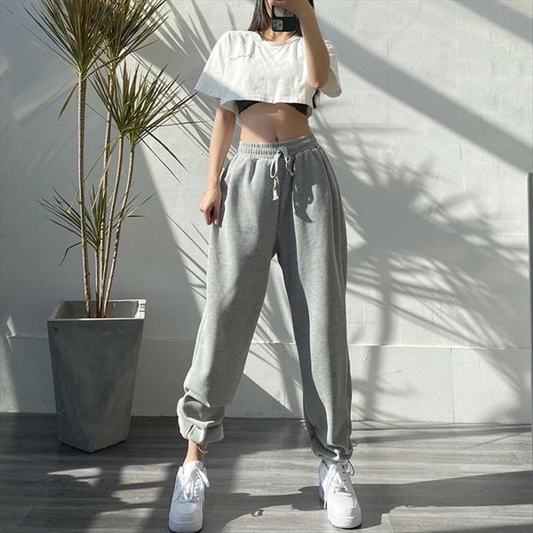 gray sweatpants autumn baggy fashion women capri oversize sports balck trousers female joggers streetwear, Black;white
gray sweatpants autumn baggy fashion women capri oversize sports balck trousers female joggers streetwear, Black;white