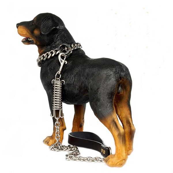 dog chain leash heavy duty 18k gold 15mm stainless steel labor-saving spring with leather handle for medium large dogs collars & leashes
dog chain leash heavy duty 18k gold 15mm stainless steel labor-saving spring with leather handle for medium large dogs collars & leashes