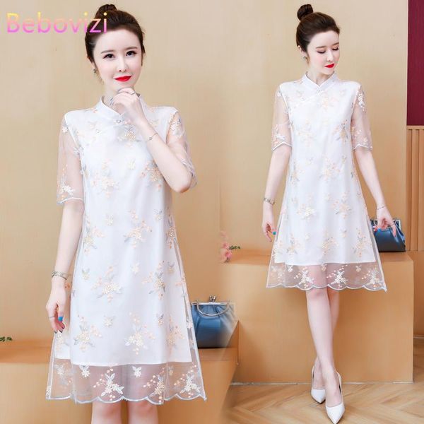 4xl plus size embroidery vintage short sleeve summer cheongsam dresses chinese traditional qipao casual party women midi dress ethnic clot, Red
4xl plus size embroidery vintage short sleeve summer cheongsam dresses chinese traditional qipao casual party women midi dress ethnic clot, Red