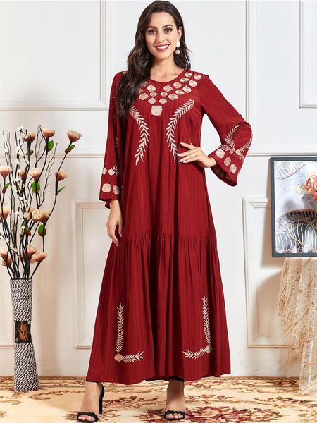muslim dress fashion robe spring/autumn red national embroidery long sleeve dresses abaya dubai arab turkey ethnic clothing
muslim dress fashion robe spring/autumn red national embroidery long sleeve dresses abaya dubai arab turkey ethnic clothing