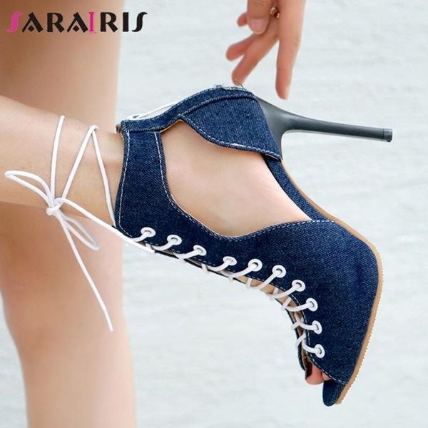 sandals sarairis plus size 34-48 ladies party ankle strap denim women fashion thin high heels summer shoes woman, Black
sandals sarairis plus size 34-48 ladies party ankle strap denim women fashion thin high heels summer shoes woman, Black
