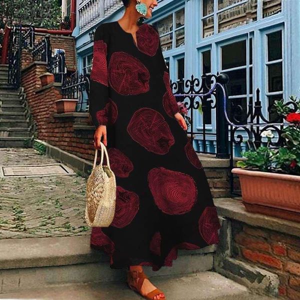 casual dresses vintage autumn sundress 2021 zanzea women floral printed long dress cotton linen maxi vestidos female kaftan plus size, Black;gray
casual dresses vintage autumn sundress 2021 zanzea women floral printed long dress cotton linen maxi vestidos female kaftan plus size, Black;gray
