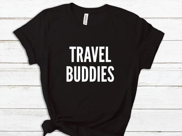 travel buddies and women cotton mens t shirts casual womens funny lady yong girl tee hipster drop s 390, White;black
travel buddies and women cotton mens t shirts casual womens funny lady yong girl tee hipster drop s 390, White;black