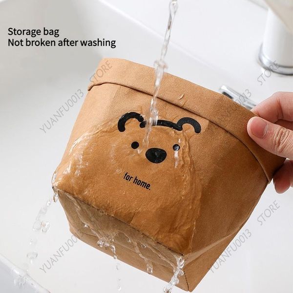 storage bags washable kraft paper bag waterproof tear-proof cosmetic desk organizer kitchen refrigeratorbathroom reusable
storage bags washable kraft paper bag waterproof tear-proof cosmetic desk organizer kitchen refrigeratorbathroom reusable