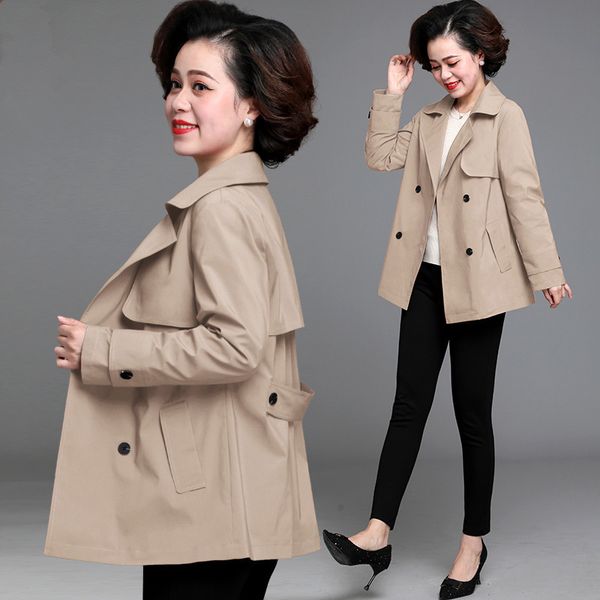 women's trench coats spring autumn short windbreaker female double-breasted korean loose suit collar jacket plus size 5xl women c, Tan;black
women's trench coats spring autumn short windbreaker female double-breasted korean loose suit collar jacket plus size 5xl women c, Tan;black
