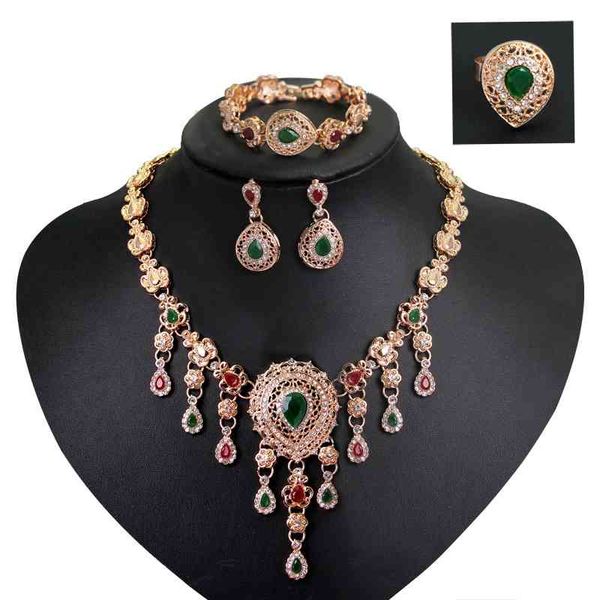 four piece of high-end temperament diamond necklace jewelry set women's gift selection, Black
four piece of high-end temperament diamond necklace jewelry set women's gift selection, Black