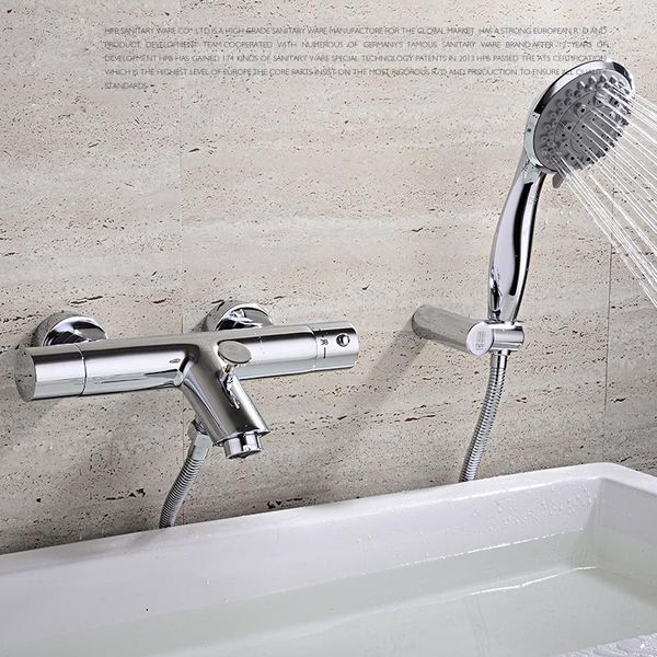classic chrome finish bathroom rmostatic shower faucet bath mixer tap with hand head set wall mounted sets
classic chrome finish bathroom rmostatic shower faucet bath mixer tap with hand head set wall mounted sets