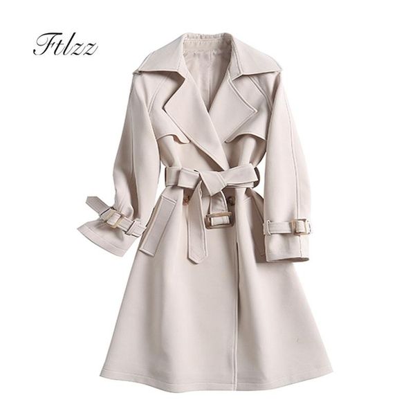 women's trench coats spring autumn medium long windbreaker fashion women with belt slim elegant coat ladies single button korean outerw, Tan;black
women's trench coats spring autumn medium long windbreaker fashion women with belt slim elegant coat ladies single button korean outerw, Tan;black