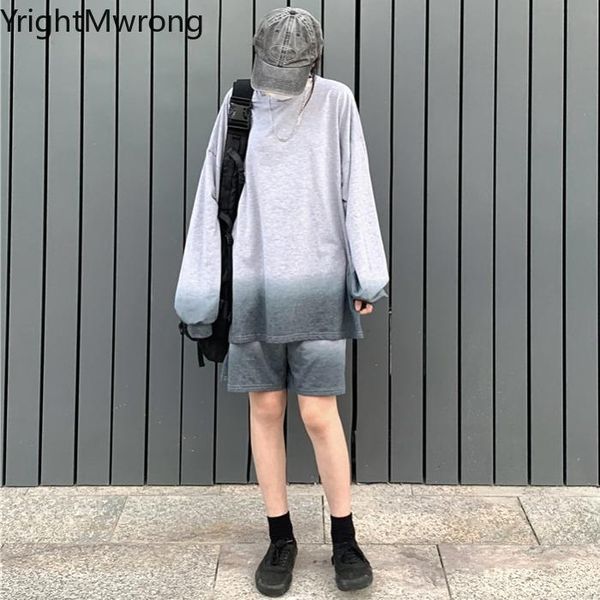 women's tracksuits two piece set fall tie dye gradient long sleeve t shirt sweatshirt pullover + short pant suit women tracksuit clothi, Gray
women's tracksuits two piece set fall tie dye gradient long sleeve t shirt sweatshirt pullover + short pant suit women tracksuit clothi, Gray