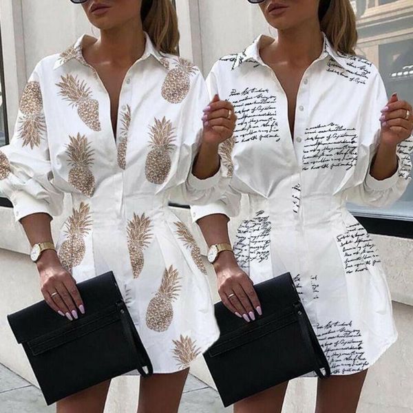 women shirt dress turn- down neck long sleeve blouse button casual printed loose mini dresses, Black;gray
women shirt dress turn- down neck long sleeve blouse button casual printed loose mini dresses, Black;gray