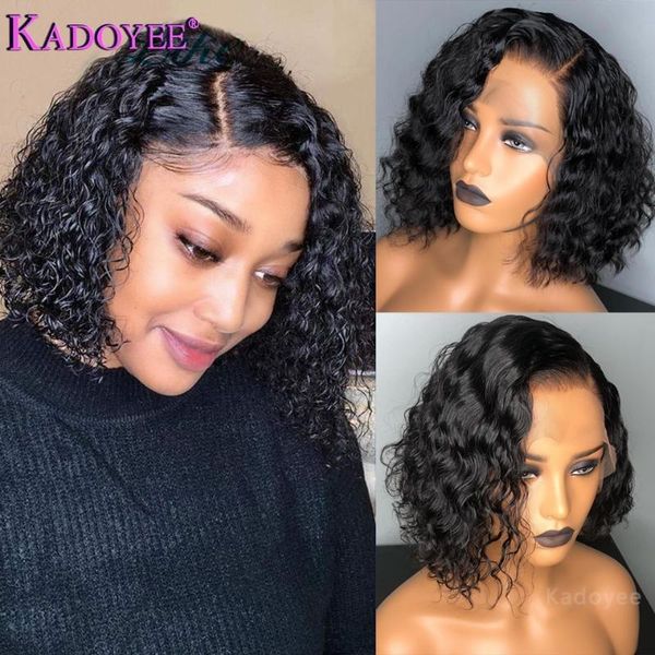 lace wigs brazilian deep wave wig short bob 13x1 part human hair remy perruque cheveux humain preplucked for black women, Black;brown
lace wigs brazilian deep wave wig short bob 13x1 part human hair remy perruque cheveux humain preplucked for black women, Black;brown