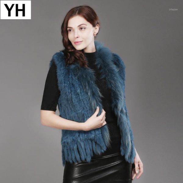 women's fur & faux 2021 women natural real vest spring autumn knitted raccoon collar waistcoat brand gilet, Black
women's fur & faux 2021 women natural real vest spring autumn knitted raccoon collar waistcoat brand gilet, Black