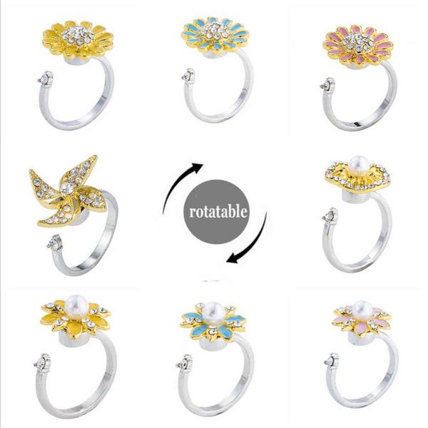 spinner rotate fidget anxiety ring for women cute diamond pearl butterfly and daisy flower adjustable fashion jewelrygift g1125, Slivery;golden
spinner rotate fidget anxiety ring for women cute diamond pearl butterfly and daisy flower adjustable fashion jewelrygift g1125, Slivery;golden
