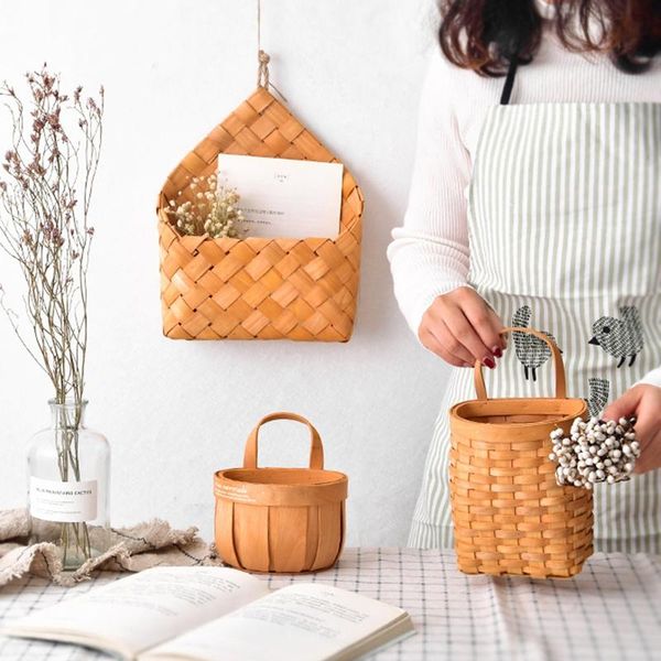 wood wall flower pot hand-woven baskets with handle storage sundries organizer for kitchen fruit vegetable garden decor
wood wall flower pot hand-woven baskets with handle storage sundries organizer for kitchen fruit vegetable garden decor