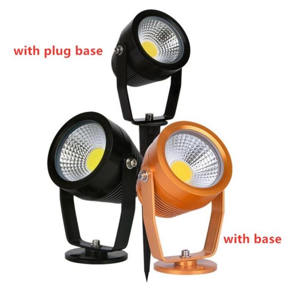 garden light cob lawn lamp 110v 220v dc12v waterproof spotlight led spike 7w 10w 12w landscape lamps