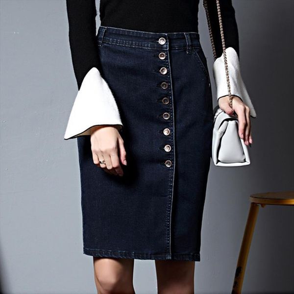 printed denim thin casual women skirts large size jeans fashion female korean letters, Black
printed denim thin casual women skirts large size jeans fashion female korean letters, Black