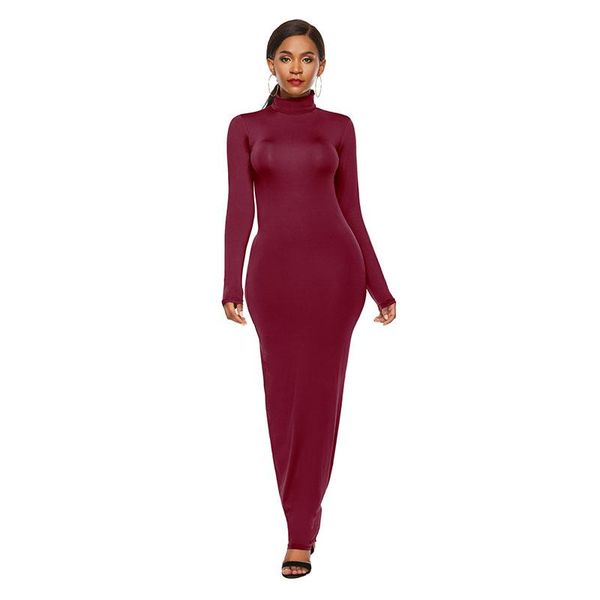 casual dresses ladsoul autumn and winter fashion solid color long sleeve stretch slim high collar dress sexy, Black;gray
casual dresses ladsoul autumn and winter fashion solid color long sleeve stretch slim high collar dress sexy, Black;gray