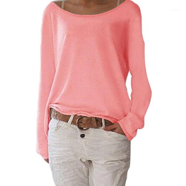 solid color casual round neck long sleeve women knitted high quanlity t-shirt bottoming women's, White
solid color casual round neck long sleeve women knitted high quanlity t-shirt bottoming women's, White