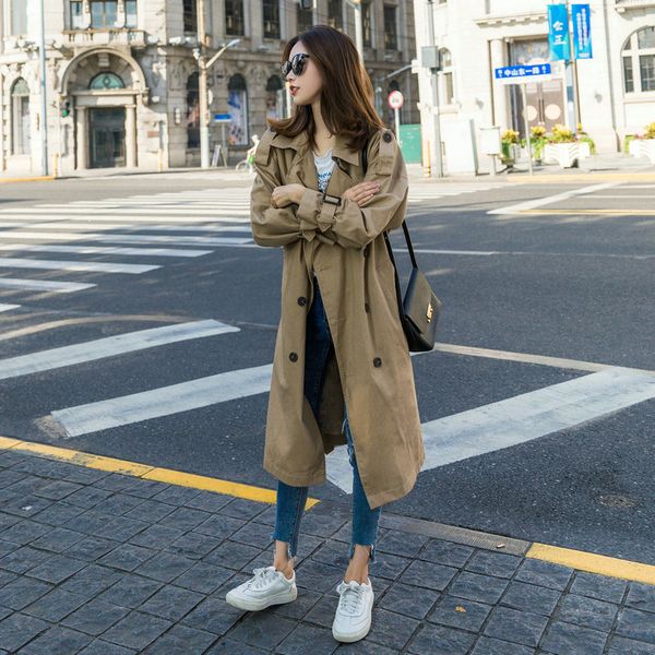 casual dresses british style windbreaker spring women clothes korean mid-length double breasted fashion trench coats female outwea, Black;gray
casual dresses british style windbreaker spring women clothes korean mid-length double breasted fashion trench coats female outwea, Black;gray
