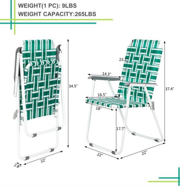 garden sets 2pcs steel tube pp webbing bearing 120kg folding beach chair light green strip
garden sets 2pcs steel tube pp webbing bearing 120kg folding beach chair light green strip