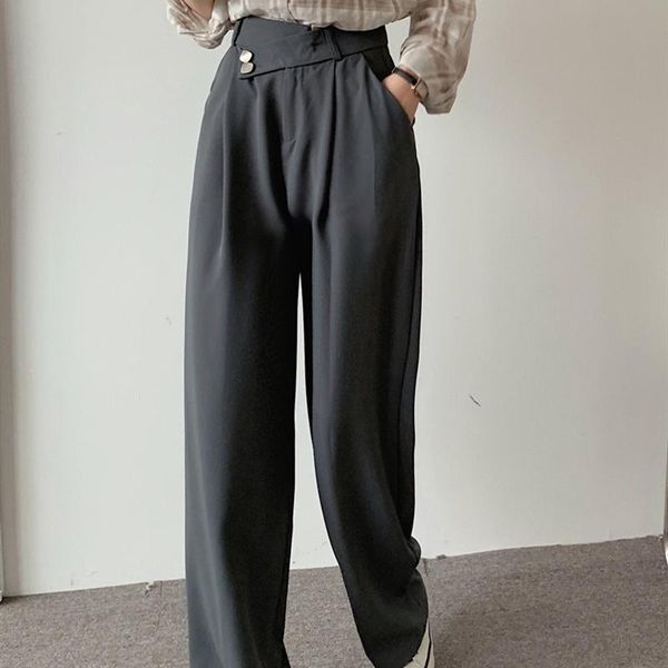 women's pants & capris high waist suit women loose straight wide leg casual korean style vintage office lady trousers elegant clothing, Black;white
women's pants & capris high waist suit women loose straight wide leg casual korean style vintage office lady trousers elegant clothing, Black;white