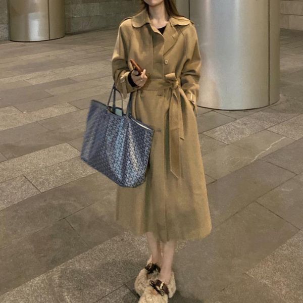 women's wool & blends autumn winter korean style vintage double-sided woolen coat for women waist trimming lace up trench and overcoat, Black
women's wool & blends autumn winter korean style vintage double-sided woolen coat for women waist trimming lace up trench and overcoat, Black