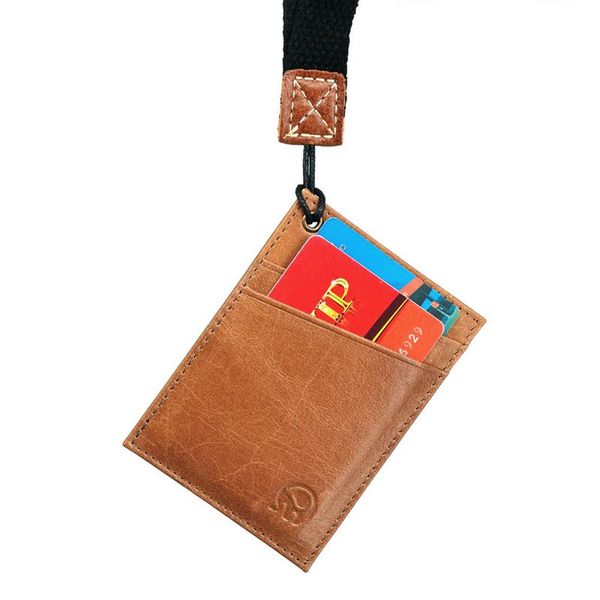 card holders wholesale 100% genuine leather lanyard holder wallet thin id pocket slim travel cash cards pack, Brown;gray
card holders wholesale 100% genuine leather lanyard holder wallet thin id pocket slim travel cash cards pack, Brown;gray
