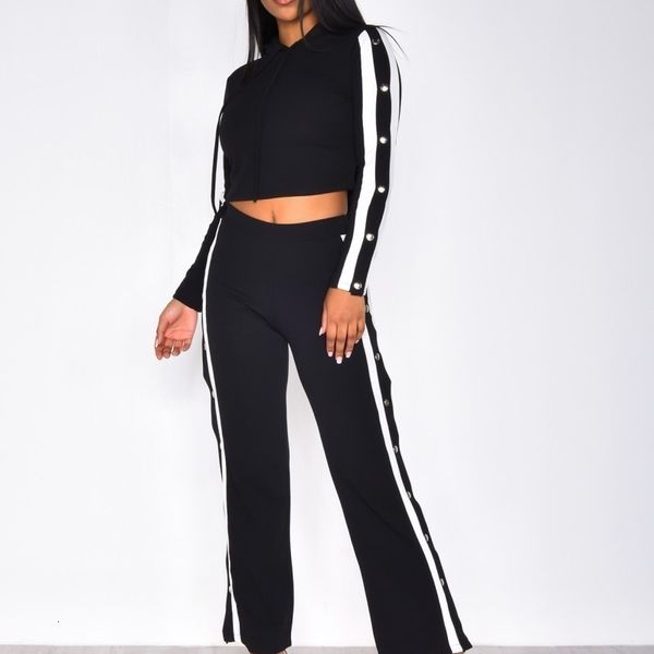 and tracksuits autumn women's winter sports leisure double breasted 2-color suit, Gray
and tracksuits autumn women's winter sports leisure double breasted 2-color suit, Gray