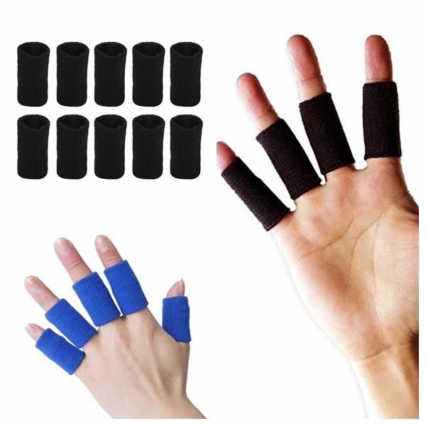 10pcs stretchy sports finger sleeves arthritis support guard outdoor basketball volleyball protection sport safety wrist, Black;red
10pcs stretchy sports finger sleeves arthritis support guard outdoor basketball volleyball protection sport safety wrist, Black;red