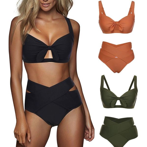 avant-garde swimsuit for women 2021 solid color high waist strap cut out split swimsuit cross bikini, White;black
avant-garde swimsuit for women 2021 solid color high waist strap cut out split swimsuit cross bikini, White;black