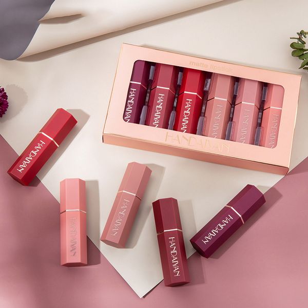 6pcs/set 6 colors matte lip gloss lipstick gift box set non-stick cup lipstick waterproof lasting moisturize makeup valentine gifts boxes wz
6pcs/set 6 colors matte lip gloss lipstick gift box set non-stick cup lipstick waterproof lasting moisturize makeup valentine gifts boxes wz