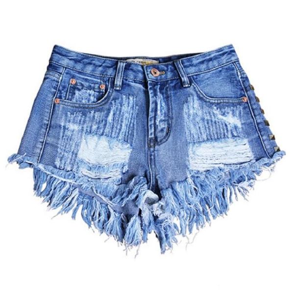 summer denim shorts women fashion brand vintage tassel rivet ripped loose high waisted short jeans punk for female ladies women's, Blue
summer denim shorts women fashion brand vintage tassel rivet ripped loose high waisted short jeans punk for female ladies women's, Blue