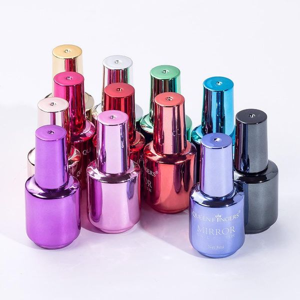 8ml mirror effect metallic gel nail polish purple rose gold chrome art stamping for manicure lacquer decoration
8ml mirror effect metallic gel nail polish purple rose gold chrome art stamping for manicure lacquer decoration