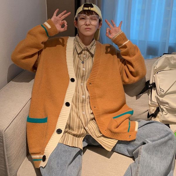 men's sweaters 2021 autumn winter korean splicing cardigan coat leisure youth sweater v-neck knitted couple recommend yellow, White;black
men's sweaters 2021 autumn winter korean splicing cardigan coat leisure youth sweater v-neck knitted couple recommend yellow, White;black