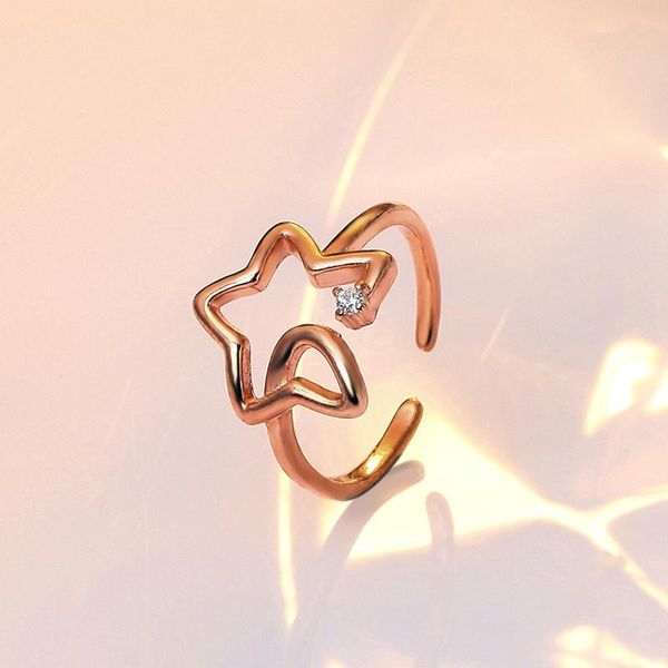 wedding rings trendy rose gold star for girls bride jewelry fashion 925 silver ring women lady engagement accessories female, Slivery;golden
wedding rings trendy rose gold star for girls bride jewelry fashion 925 silver ring women lady engagement accessories female, Slivery;golden