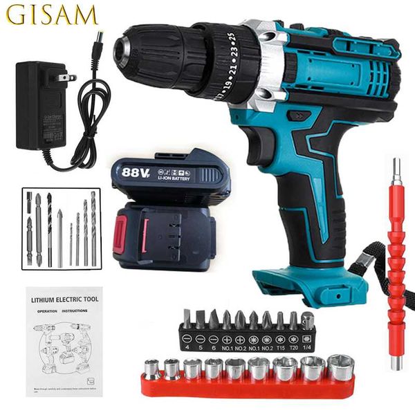 professiona electric drills cordless drill screwdriver 88v mini wireless 2 speed power lithium-ion battery rotary hammer twist bit set
professiona electric drills cordless drill screwdriver 88v mini wireless 2 speed power lithium-ion battery rotary hammer twist bit set