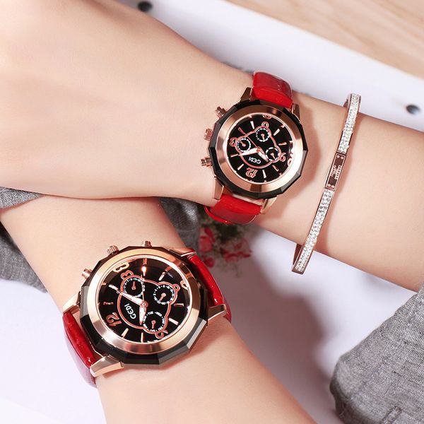 gedi fashion couple wind three eye large dial quartz watch waterproof belt women's watch, Slivery;brown
gedi fashion couple wind three eye large dial quartz watch waterproof belt women's watch, Slivery;brown